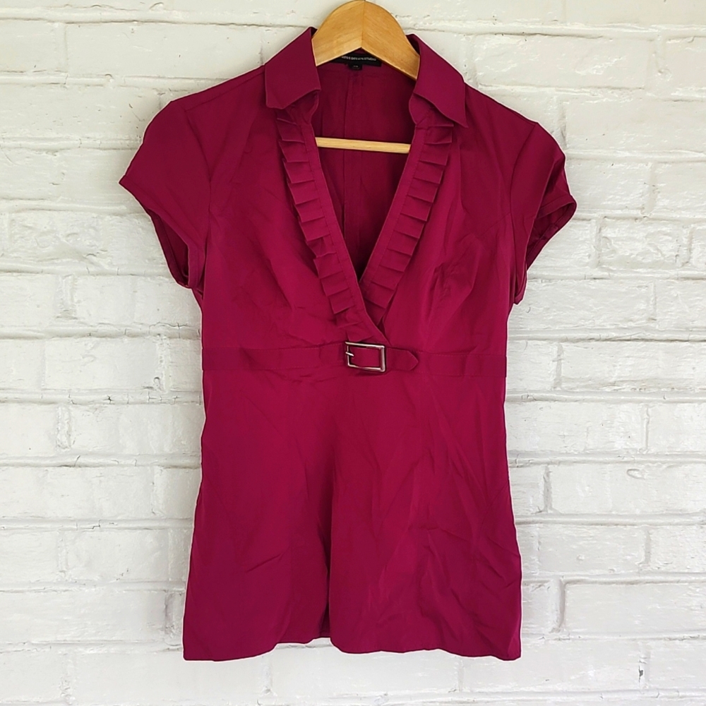 Express Top | Belted Ruffled